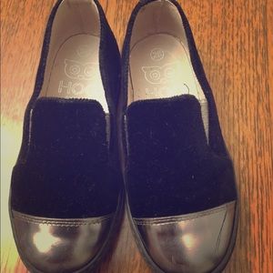 size 28_ Hoo leather and velvet kids shoe